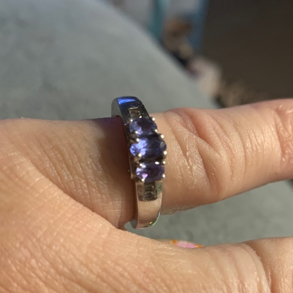 Genuine tanzanite ring 925 sterling silver - Picture 6 of 9
